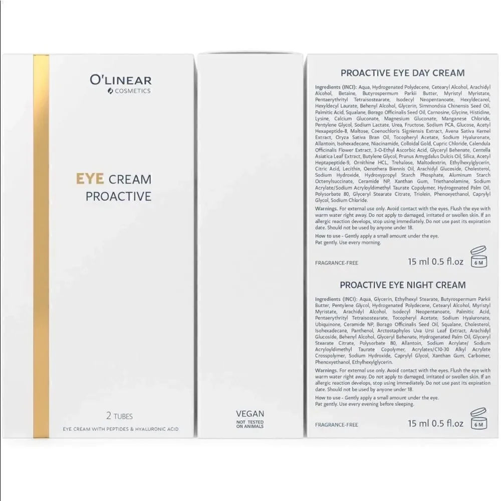 O’LINEAR EYE CREAM PROACTIVE DAY AND NIGHT CREAM